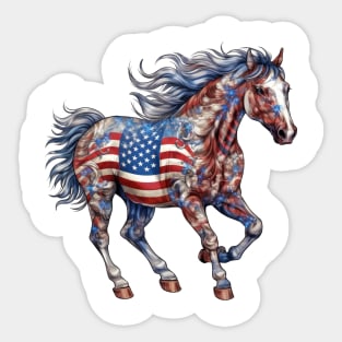 Patriot Horse Sticker